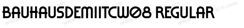 BauhausDemiITCW08 Regular字体转换